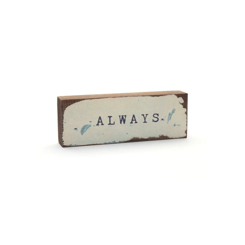 "Always" Word Block